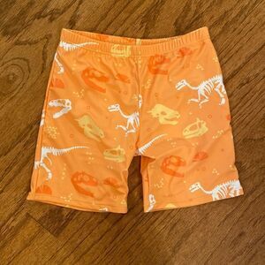 NWOT boys or girls swim shorts size 152 which is an 11/12 - dinosaurs, orange